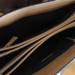 Adrienne Vittadini genuine leather hide satchel Photo 7