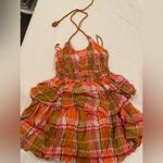 Aerie  Plaid Ruffle Mini Dress Photo 2