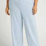 Halogen High Waisted Relaxed Trouser Pants Womens Size 2X Light Blue Photo 0