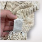 Soft Surroundings  Beige Chunky Heavy Knit‎ Hoodie Sweater Size M Photo 3