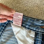 Revice Denim  Women's 26 Railroad Stripe Venus Flare Jeans Light Wash Star Back Photo 10