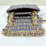 Kurt Geiger London Brixton Tweed Lock Bag Lilac NEW Shoulder Bag Photo 4