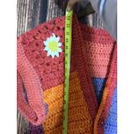 Farm Rio Granny square Crochet Artsy Cropped Retro HIPPIE Jacket Cardigan S M  Phoebe Photo 6