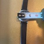 Disney Vintage SII  Mickey Mouse Watch, Black Leather Band & Blue Face MC0179 Photo 3