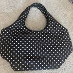 Kate Spade  Vintage Purse Travel Tote Diaper Bag Dot Red Black Logo Polka Dot Photo 3