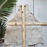 Forever 21  Metallic Shimmer Champagne Tank Top | Y2K Minimalist Racerback Size S Photo 3