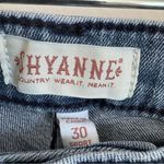 Shyanne  Size 30 Distressed Patches Flare Cotton Blend Western Style Jeans Photo 5