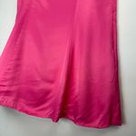 ZARA NEW  Pink Satin Corsetry Mini Babydoll Dress Sz Large Chain Strap Photo 8