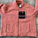 Tommy Hilfiger Pink Faux Fur Fleece Full Zip Mock Neck Jacket Size 1X Photo 7