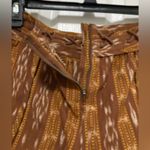 Free People New Romantics Brown Patola Ikat Print Lattice Cut Shorts Photo 8