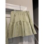 Entro Size Medium Set Women 2 Piece Outfits V Neck Crop Top & Mini Skirt Green Photo 14
