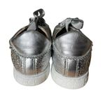 AGL Sade Spring Sneaker in Silver Leather Size 40.5/ US 10.5 Photo 3