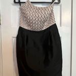 Reiss BLACK AND CREAM BODY HUGGING STRAPLESS SIZE 8 Photo 0
