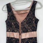 Pompous Studio Lace Satin Sheath Dress Sz 6 Whimsigoth Mob Wife Romantic Goth Black Photo 8