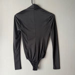 ANGL  sz S black‎ blouson bodysuit Photo 5
