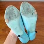 Moschino x Barbie • turquoise stiletto mules heels sandals peep toe Photo 8