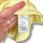 Lulus  NWOT Sleek Essence Light Yellow Satin Halter Sleeveless Mini Dress Medium Photo 10