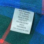 SO  Pleated Green/Blue Plaid Elastic Waist High Rise Buttoned Mini Skirt NWT Photo 6