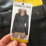 Kenneth Cole NWT  Faux Leather Jacket with Belt Photo 5