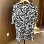 Derek Lam 10 Crosby  Black & White Geometric Boxy Cotton Dress Size 2 Photo 1