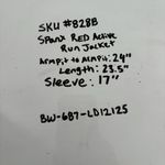 Spanx Active Run Red Half Zip Jacket 4 Way Stretch Water Repellent Size XL NEW Photo 11