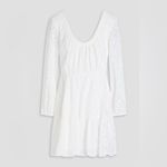 Veronica Beard Calibra White Long Sleeve Eyelet Dress, Size 4, $548 Photo 9