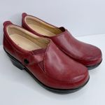 Sanita Professional Women's Cherry Leather Mules Shoes Clogs Size 38 (7) Red Photo 0