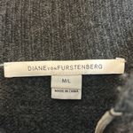 Diane Von Furstenberg  Wool Cashmere Textured Full Zip Vest‎ Size Medium Large Photo 2