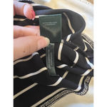 Ralph Lauren Lauren  Women Blouse Sz M Striped Wedding Stretch Career Lightweight Photo 9