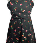 Dress Forum Halalu Dress Women M Black Cherry Print Mini Strappy Open Back Photo 0