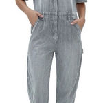 Guess Women's Striped Denim Overalls Photo 0