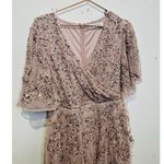 Mac Duggal 93681 Vintage Lilac Pink Sequined Butterfly High Low Gown Dress 2 Photo 4