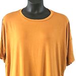 Zenana NWOT Mustard Yellow Oversized Crewneck Tunic Top Women’s Size Large Photo 4