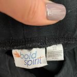 Bold Spirit Black w/White Stripe Pull On Elastic Waist Capri Leggings Size Small Photo 6