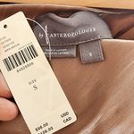 Anthropologie NWT  Dusty Rose Elegant Satin Midi Skirt‎ size S Photo 4