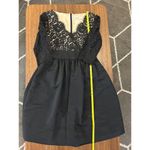 Eliza J  Womens Lace-Top Boat-Neck Cocktail and Party Dress in black. Size 4. Photo 7