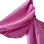 Nine Britton Rosette Ruffle Hem Puff Sleeve Women’s Blouse Peplum SZ M # 1898 Photo 2