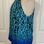 Guess by Marciano Marciano Guess leopard halter top, Womens NEW blue black green keyhole top Photo 4