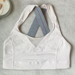 Lululemon  Bra Colorblock Sz 2 Pink Green Gray Pastel Crossback Photo 1