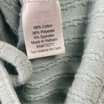 SO  Women's Large Ribbed Crop Top Cutout Tie Sage Mint Green Boho Fairy Feminine Photo 3