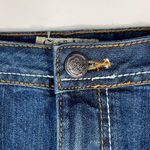 Earl Jean Women's Raw Hem Cutoff Low Waisted Denim Jean Skirt 10 Petite Y2K Photo 2