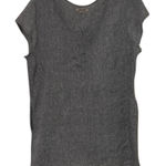 Flax Gray Linen Tunic Top Womens Size Medium Lagenlook Minimalist Photo 0