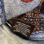 Curations Long Sleeve Button Down Denim Jacket Embroidered Studded EUC Sz M Size M Photo 6