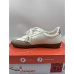 New J Sport Cecily Women’s Sneaker Suede White/Grey Low Top Shoes Size 6.5 US White Photo 7
