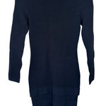 Rolo & Ale Bodycon Midi Black Stretch Long Sleeve Full Back Zip Party Holiday Photo 0