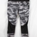Camo Polka Dot Gray Black White Athletic Leggings Size M Photo 2