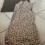 WAYF New  Cheetah Print Halter Maxi Dress Photo 1