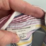 BeachLunchLounge Womens Alex Shirt Long Sleeve Button Up Multicolor Stripe Large Photo 5