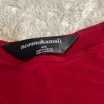 Norma Kamali  Sleeveless Boat Neck Deep Berry Red Midi Bodycon Dress Photo 2