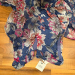LARA G women’s‎ floral silk blend dress light weight NWT medium wedding Blue Photo 3